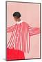 The Woman with the Red Stripes-Bea Muller-Mounted Photographic Print