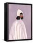 The Woman with the White Hat-Bea Muller-Framed Stretched Canvas