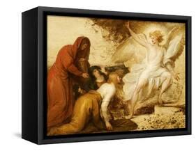 The Women at the Sepulchre; or the Angel at the Tomb of Christ-Benjamin West-Framed Stretched Canvas