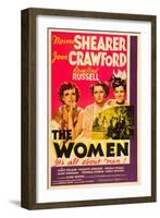 THE WOMEN, from left: Joan Crawford, Norma Shearer, Rosalind Russell, 1939-null-Framed Premium Giclee Print