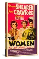 THE WOMEN, from left: Joan Crawford, Norma Shearer, Rosalind Russell, 1939-null-Stretched Canvas