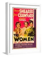 THE WOMEN, from left: Joan Crawford, Norma Shearer, Rosalind Russell, 1939-null-Framed Art Print