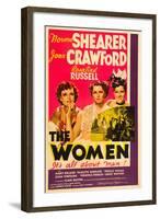 THE WOMEN, from left: Joan Crawford, Norma Shearer, Rosalind Russell, 1939-null-Framed Art Print