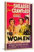 THE WOMEN, from left: Joan Crawford, Norma Shearer, Rosalind Russell, 1939-null-Stretched Canvas