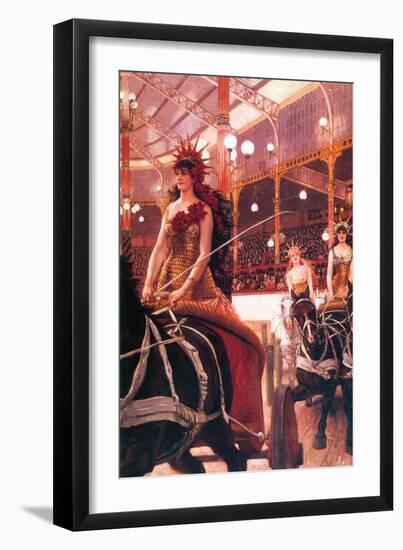 The Women in the Cars-James Tissot-Framed Art Print