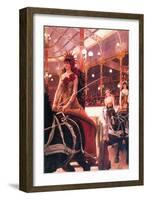 The Women In The Cars-James Tissot-Framed Art Print