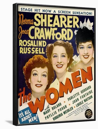 The Women, Joan Crawford, Norma Shearer, Rosalind Russell, 1939-null-Framed Art Print