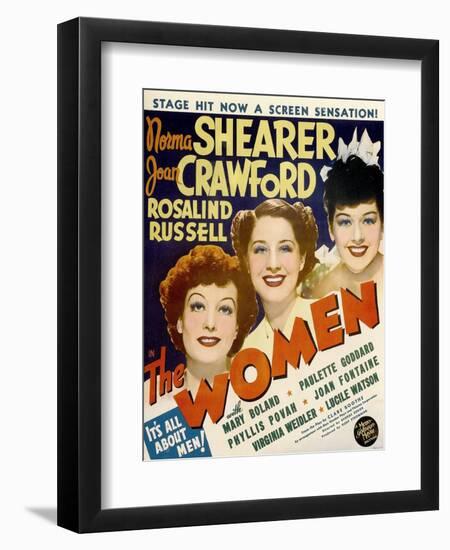 The Women, Joan Crawford, Norma Shearer, Rosalind Russell, 1939-null-Framed Art Print