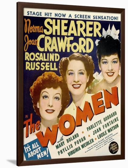 The Women, Joan Crawford, Norma Shearer, Rosalind Russell, 1939-null-Framed Art Print