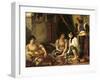 The Women of Algiers in Their Apartment, 1834-Eugene Delacroix-Framed Giclee Print