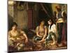 The Women of Algiers in Their Apartment, 1834-Eugene Delacroix-Mounted Giclee Print