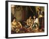 The Women of Algiers in Their Apartment, 1834-Eugene Delacroix-Framed Giclee Print