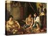 The Women of Algiers in Their Apartment, 1834-Eugene Delacroix-Stretched Canvas