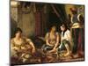 The Women of Algiers in Their Apartment, 1834-Eugene Delacroix-Mounted Giclee Print