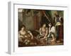 The Women of Algiers in their Apartment, 1834-Eugene Delacroix-Framed Giclee Print