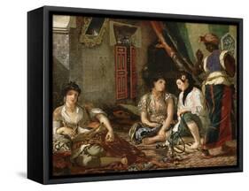 The Women of Algiers in their Apartment, 1834-Eugene Delacroix-Framed Stretched Canvas