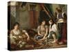 The Women of Algiers in their Apartment, 1834-Eugene Delacroix-Stretched Canvas