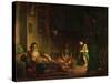 The Women of Algiers in Their Harem, 1847-49-Eugene Delacroix-Stretched Canvas