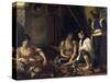 The Women of Algiers-Eugene Delacroix-Stretched Canvas