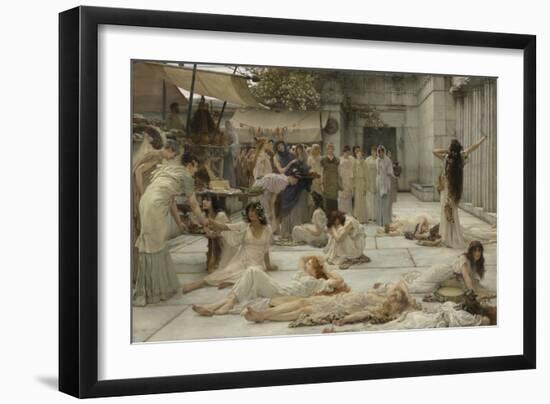 The Women of Amphissa, 1887 (Oil on Canvas)-Lawrence Alma-Tadema-Framed Giclee Print