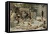 The Women of Amphissa, 1887 (Oil on Canvas)-Lawrence Alma-Tadema-Framed Stretched Canvas