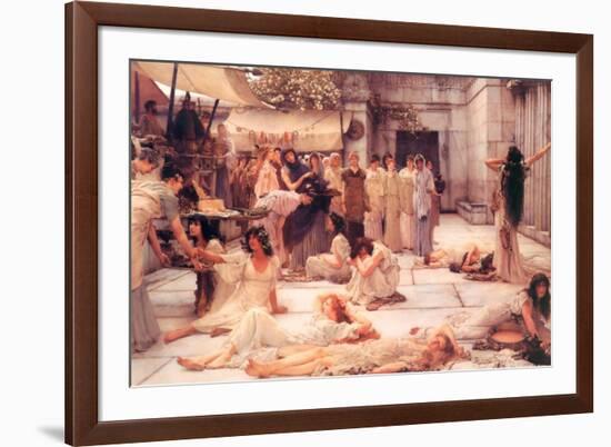 The Women of Amphissa-Sir Lawrence Alma-Tadema-Framed Art Print