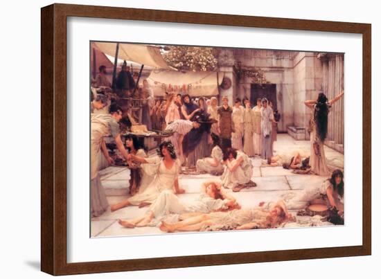 The Women of Amphissa-Sir Lawrence Alma-Tadema-Framed Art Print