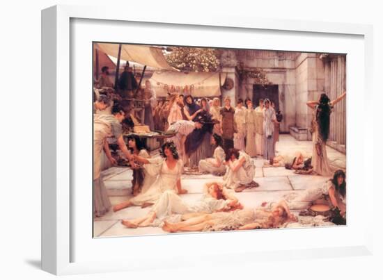 The Women of Amphissa-Sir Lawrence Alma-Tadema-Framed Art Print