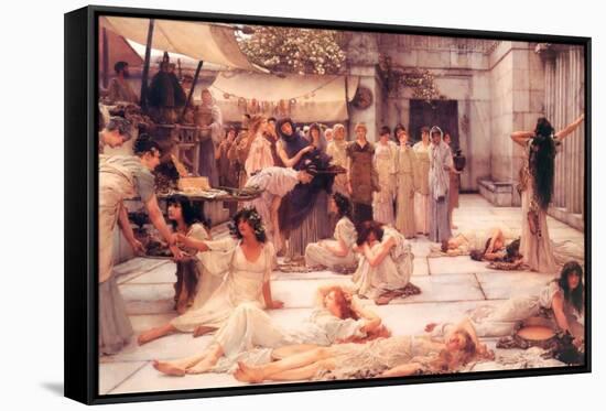 The Women of Amphissa-Sir Lawrence Alma-Tadema-Framed Stretched Canvas