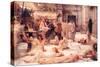 The Women of Amphissa-Sir Lawrence Alma-Tadema-Stretched Canvas