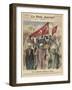 The Women of Cairo Demonstrate Their Rights-Andre Galland-Framed Art Print