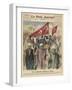 The Women of Cairo Demonstrate Their Rights-Andre Galland-Framed Art Print