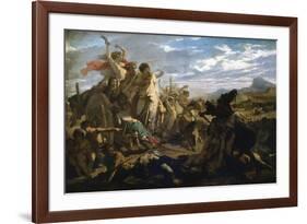 The Women of Gaul, C1827-1893-Auguste Barthelemy Glaize-Framed Giclee Print