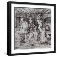 The Women's Bath, 1496-Albrecht Dürer-Framed Giclee Print