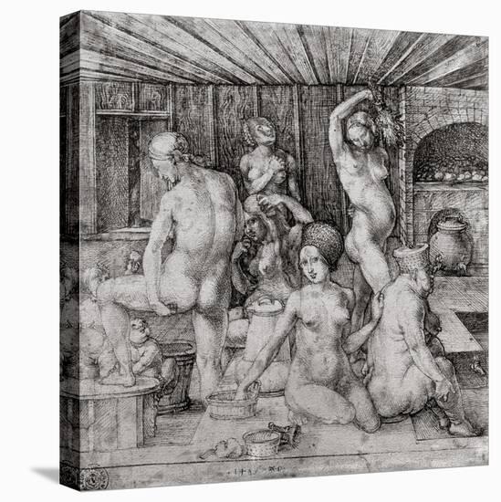 The Women's Bath, 1496-Albrecht Dürer-Stretched Canvas
