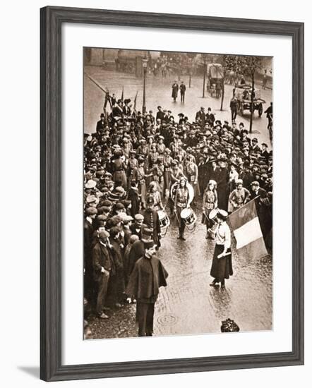 The Women's Social and Political Union Fife and Drum Band Out for the First Time, 13th May 1909-null-Framed Photographic Print