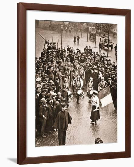 The Women's Social and Political Union Fife and Drum Band Out for the First Time, 13th May 1909-null-Framed Photographic Print