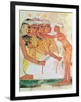 The Women's Toilet, from the Tomb of Nakht, New Kingdom, circa 1400 BC (Wall Painting)-null-Framed Giclee Print