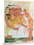 The Women's Toilet, from the Tomb of Nakht, New Kingdom, circa 1400 BC (Wall Painting)-null-Mounted Giclee Print