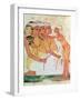 The Women's Toilet, from the Tomb of Nakht, New Kingdom, circa 1400 BC (Wall Painting)-null-Framed Giclee Print