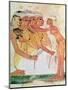 The Women's Toilet, from the Tomb of Nakht, New Kingdom, circa 1400 BC (Wall Painting)-null-Mounted Giclee Print