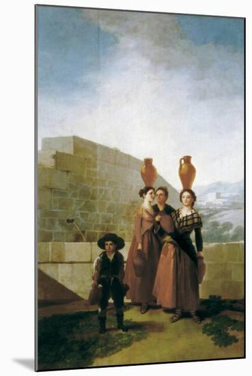 The Women Water Carriers-Francisco de Goya-Mounted Art Print