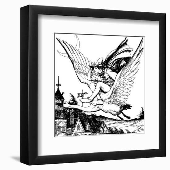 The Wonder Clock-Howard Pyle-Framed Premium Giclee Print