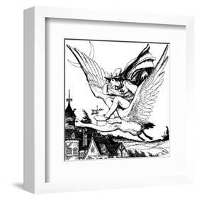 The Wonder Clock-Howard Pyle-Framed Premium Giclee Print