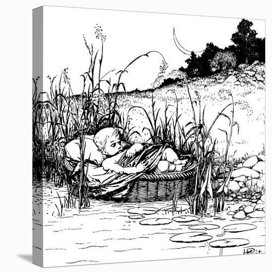 The Wonder Clock-Howard Pyle-Stretched Canvas