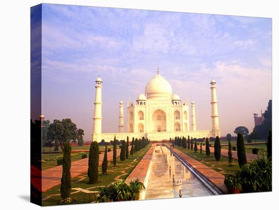 The Wonder of Taj Mahal, Agra, India-Bill Bachmann-Stretched Canvas