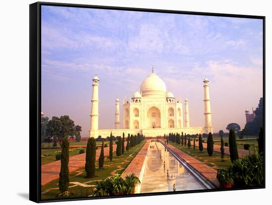 The Wonder of Taj Mahal, Agra, India-Bill Bachmann-Framed Stretched Canvas