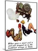 "The Wonderful Life of Wilbur the Jeep" B, January 29,1944-Norman Rockwell-Mounted Giclee Print