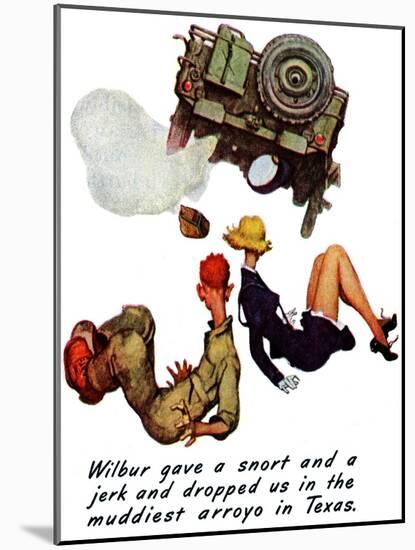 "The Wonderful Life of Wilbur the Jeep" B, January 29,1944-Norman Rockwell-Mounted Giclee Print