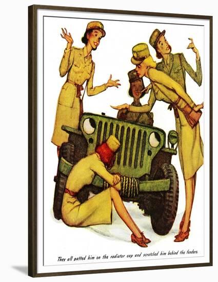 "The Wonderful Life of Wilbur the Jeep" B-Norman Rockwell-Framed Premium Giclee Print